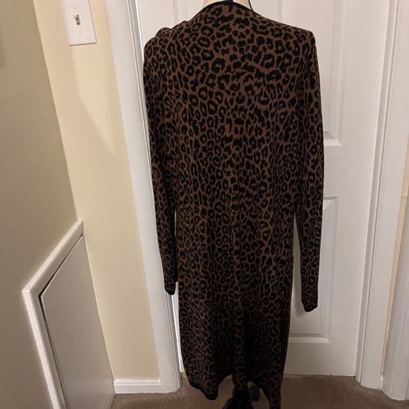 Women's Rafaella Zip Front Cardigan Leopard print - Picture 3 of 7